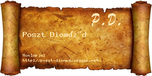 Poszt Dioméd névjegykártya